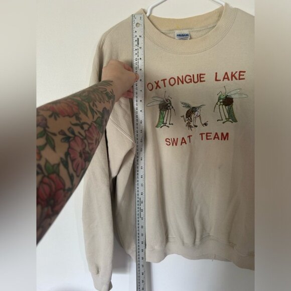 Vintage 1990s Oxtongue Lake Crew Neck Sweater - Picture 2 of 7